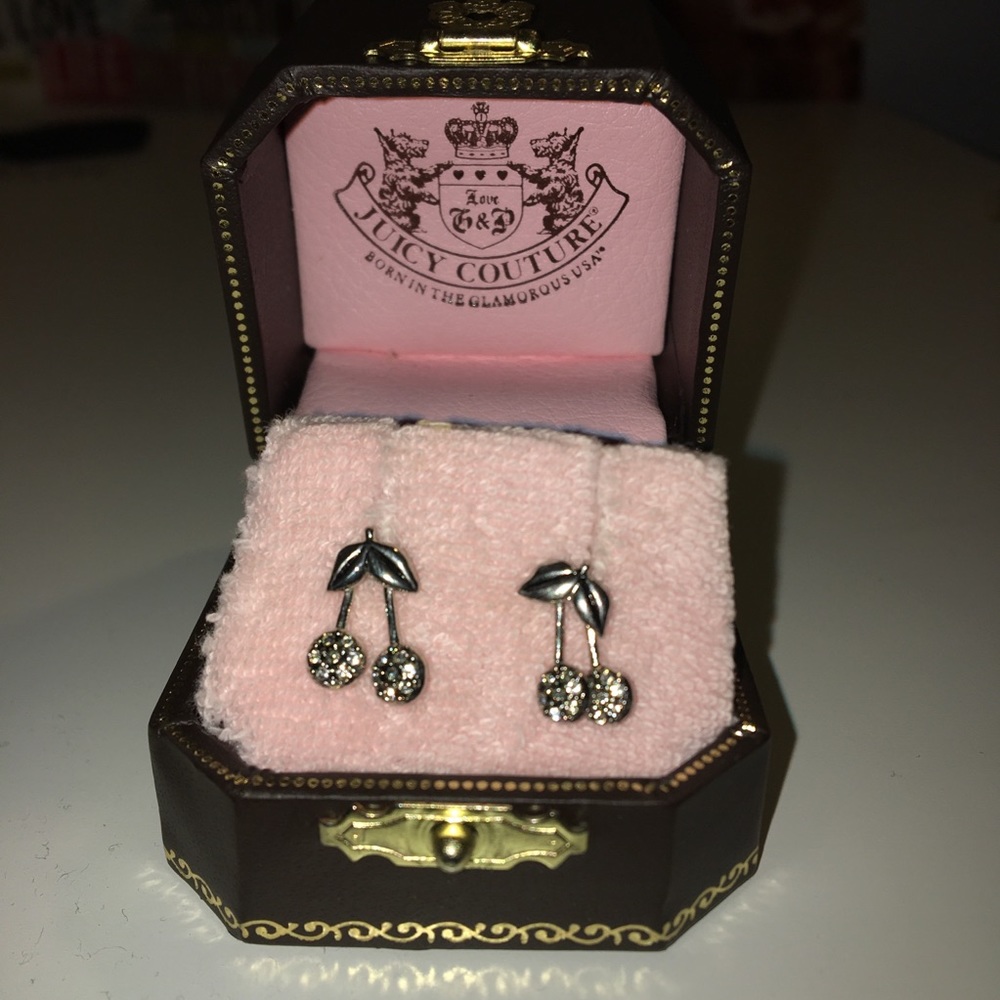 Juicy Couture cherry earrings